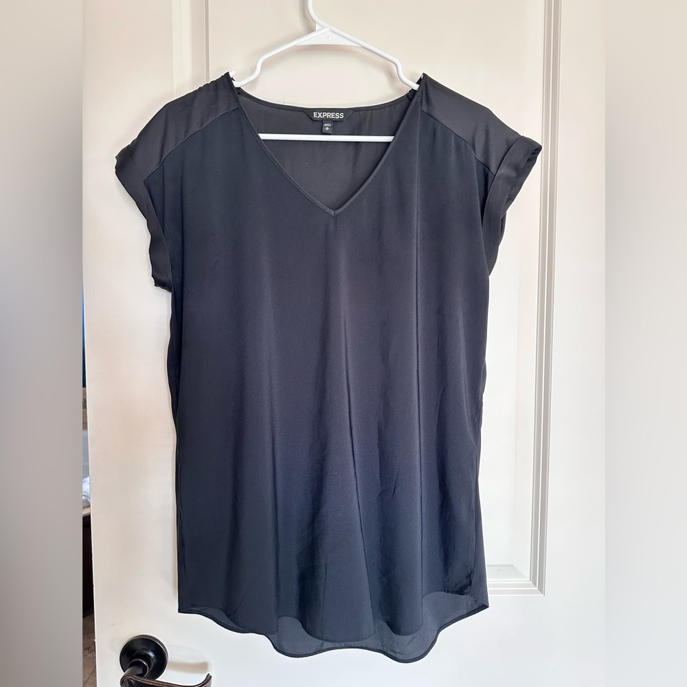 Express Women's Elegant Black Blouse